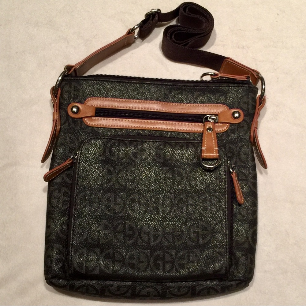 Giani Bernini Brown Crossbody bag, 10 x 9